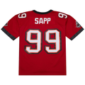 Tuec TB.Buccaneers #99 Warren Sapp Mitchell & Ness Red 2002 Legacy Replica Jersey Stitched Puhic Game Jerseys
