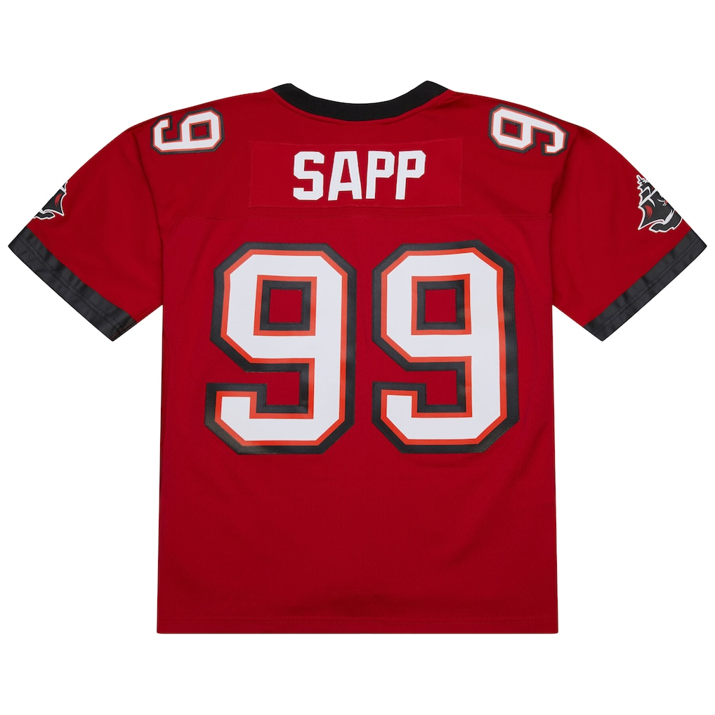Tuec TB.Buccaneers #99 Warren Sapp Mitchell & Ness Red 2002 Legacy Replica Jersey Stitched Puhic Game Jerseys