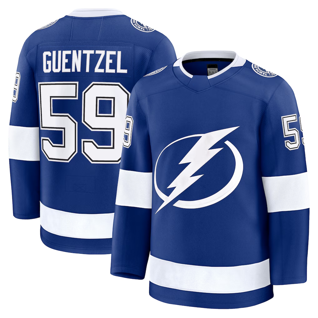 Tuec TB.Lightning #59 Jake Guentzel Blue Home Premium Jerseys