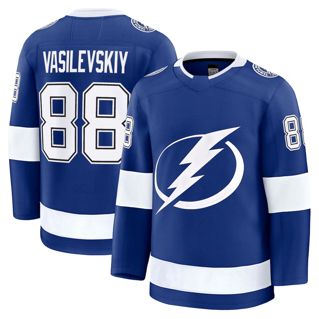 Tuec TB.Lightning #88 Andrei Vasilevskiy Blue Home Breakaway Player Jerseys