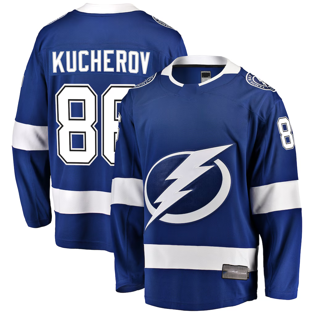 Tuec TB.Lightning #88 Nikita Kucherov Blue Home Breakaway Player Jerseys