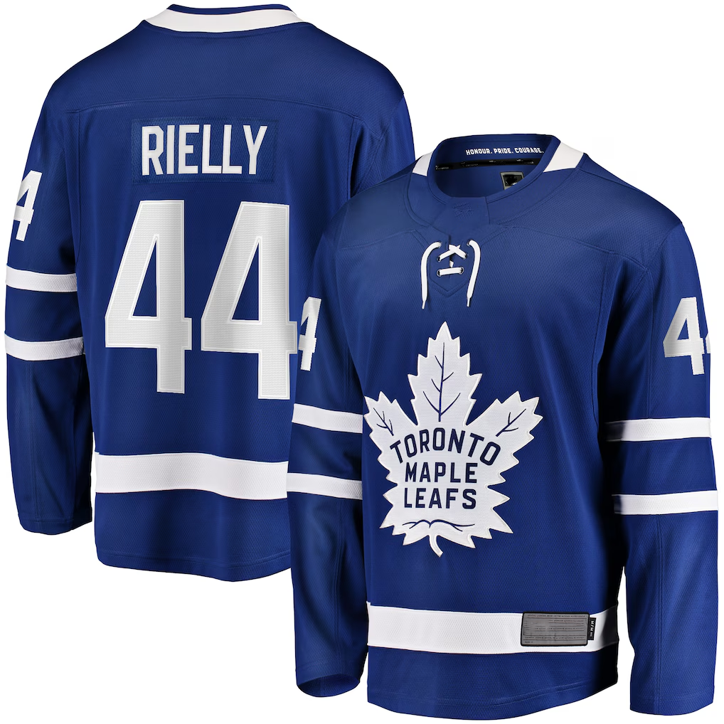 Tuec T.Maple Leafs #44 Morgan Rielly Blue Home Breakaway Player Jerseys