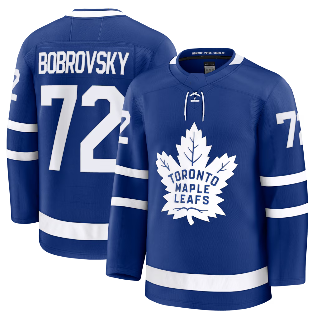 Tuec T.Maple Leafs #72 Sergei Bobrovsky Blue Home Premium Jerseys