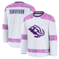 Tuec U.Mammoth White Hockey Fights Cancer Survivor Practice Jerseys