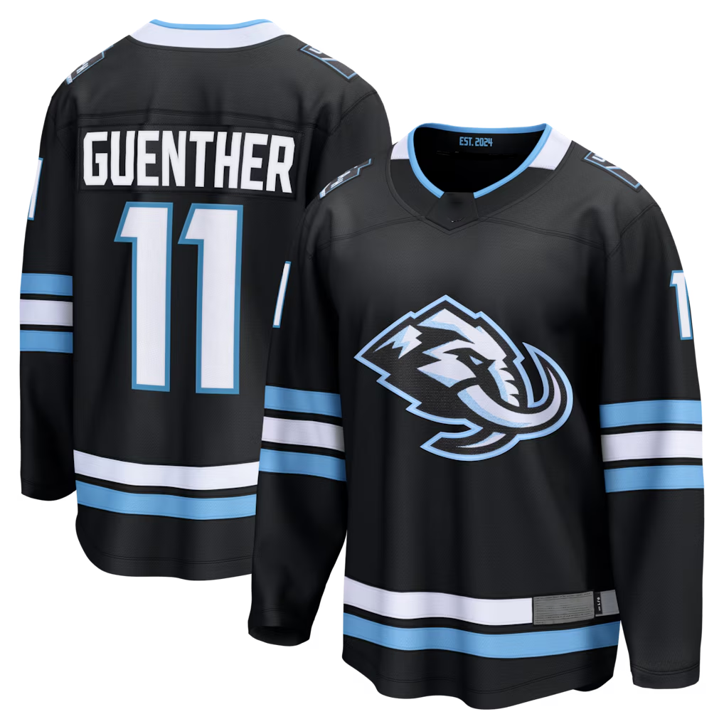 Tuec U.Mammoth #11 Dylan Guenther Black Home Breakaway Player Jerseys