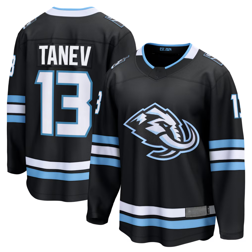 Tuec U.Mammoth #13 Brandon Tanev Black Home Breakaway Player Jerseys