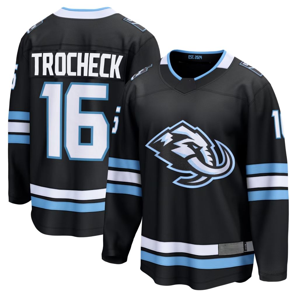 Tuec U.Mammoth #16 Vincent Trocheck Black Home Breakaway Jerseys