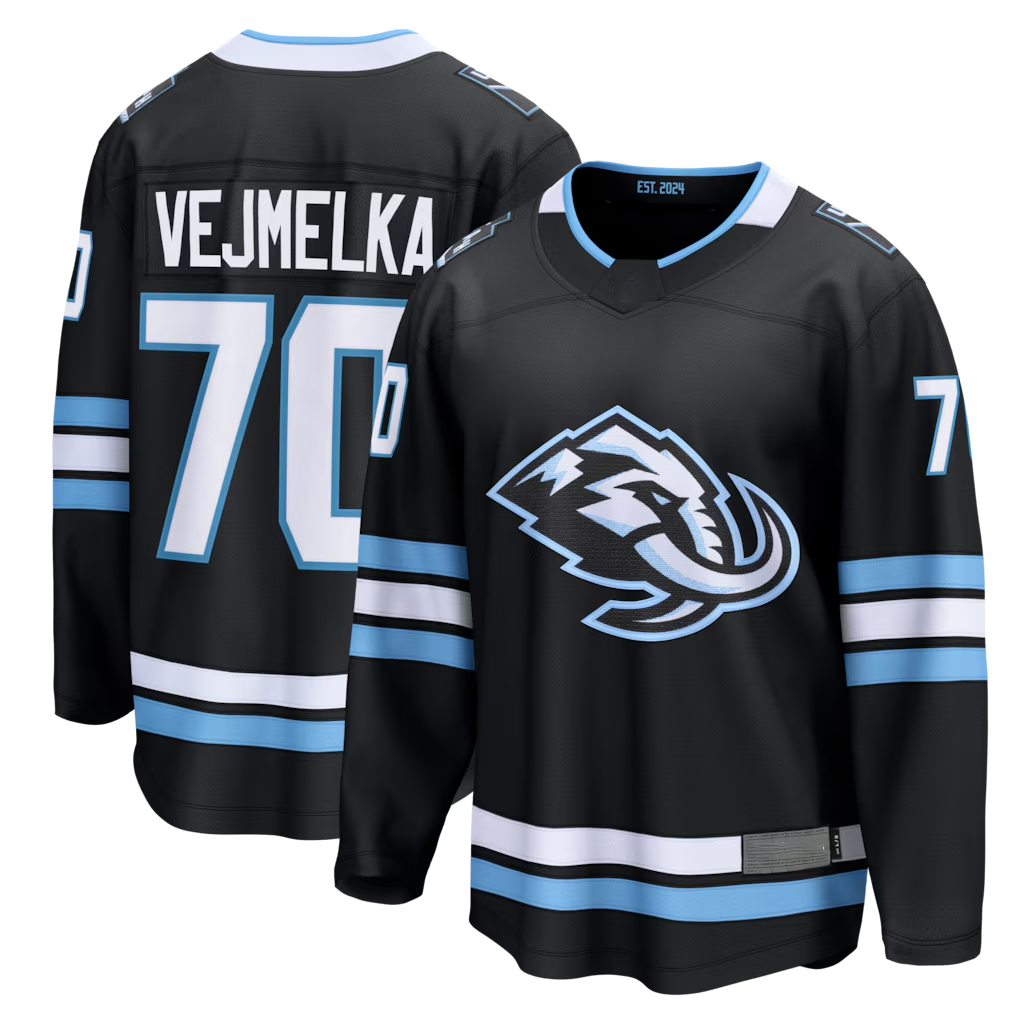 Tuec U.Mammoth #70 Karel Vejmelka Black Home Breakaway Jerseys