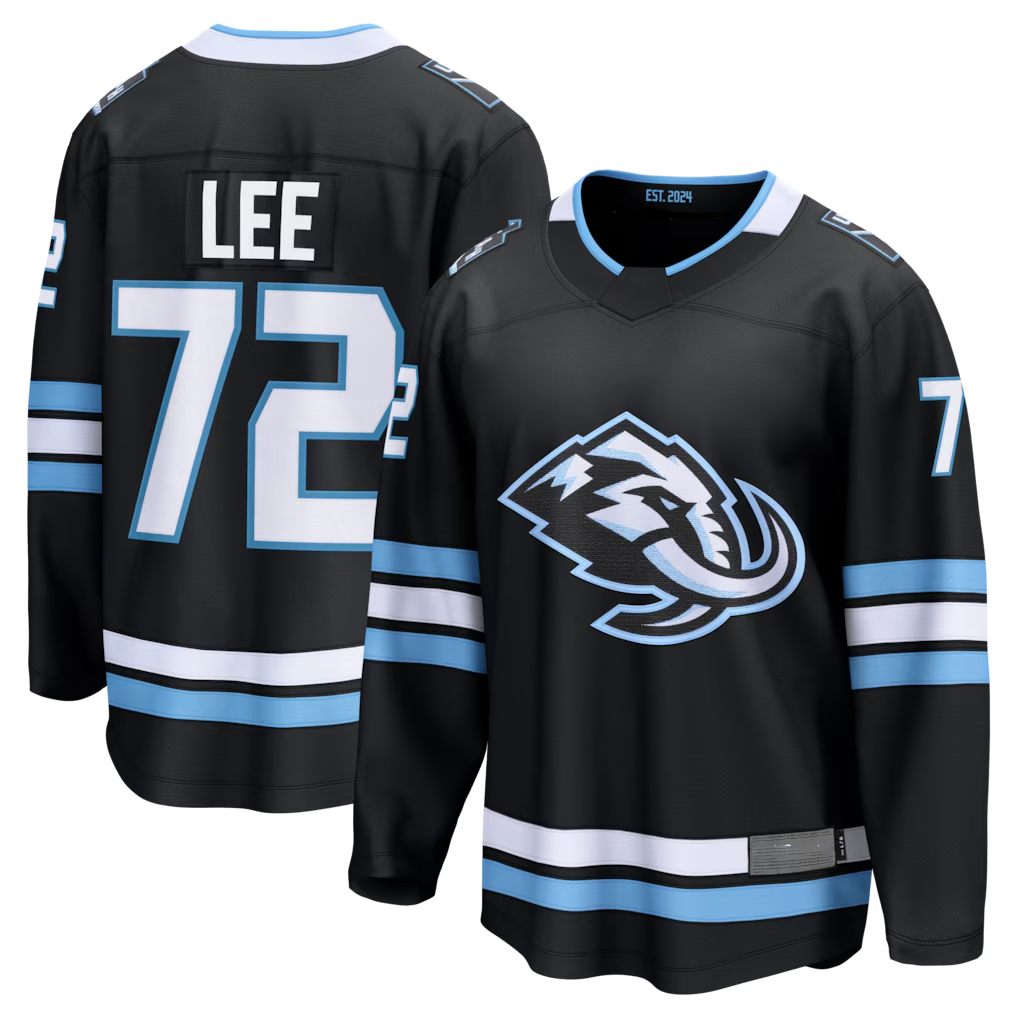Tuec U.Mammoth #72 Anders Lee Black Home Breakaway Jerseys