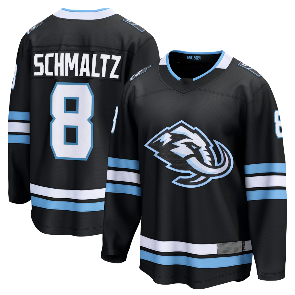 Tuec U.Mammoth #8 Nick Schmaltz Black Home Breakaway Player Jerseys