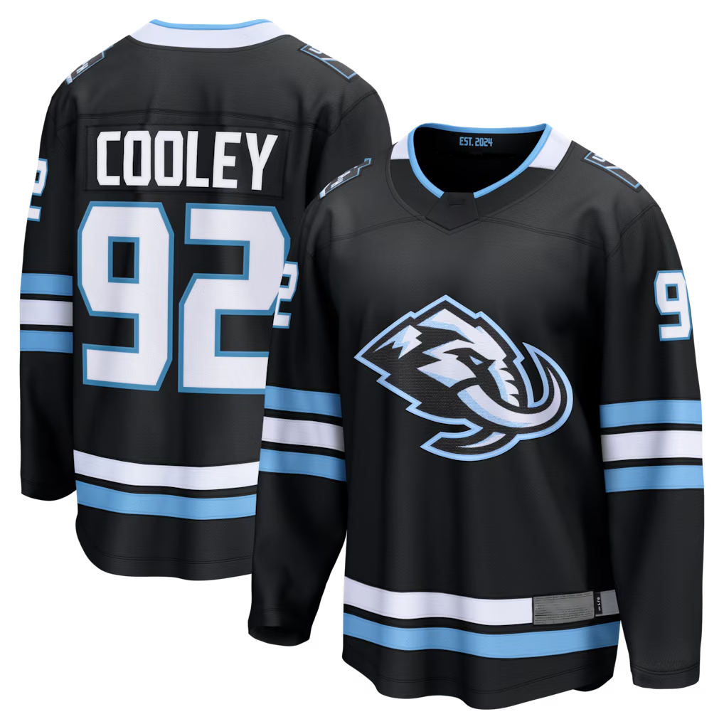 Tuec U.Mammoth #92 Logan Cooley Black Home Breakaway Jerseys