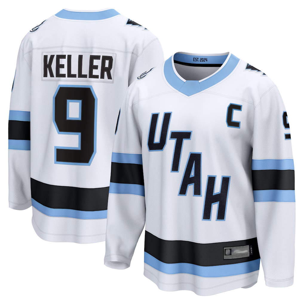 Tuec U.Mammoth #9 Clayton Keller White Away Breakaway Player Jerseys