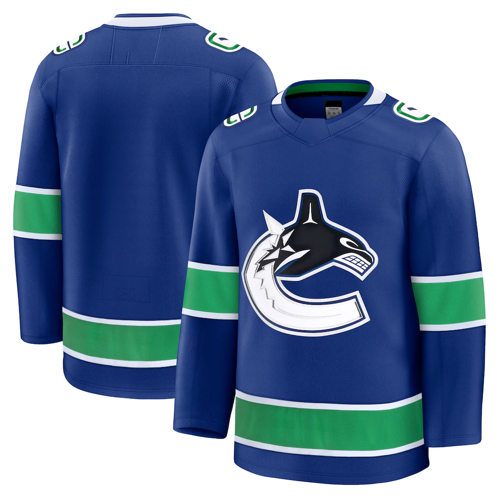 Tuec V.Canucks Blue Home Premium Jerseys