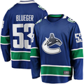 Tuec V.Canucks #53 Teddy Blueger Blue Home Breakaway Jerseys