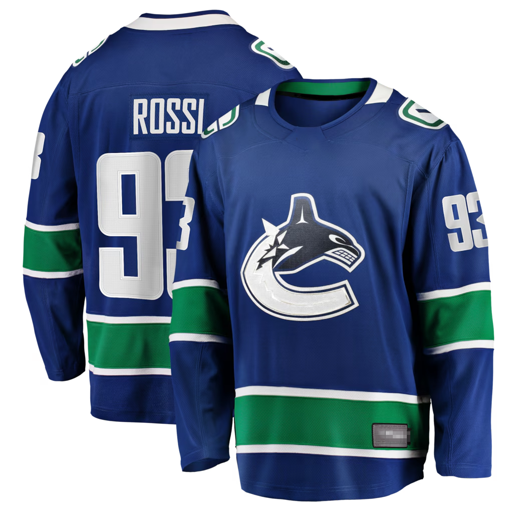 Tuec V.Canucks #93 Marco Rossi Blue Home Premier Breakaway Player Jerseys