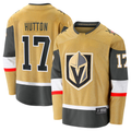 Tuec V.Golden Knights #17 Ben Hutton Gold Home Premier Breakaway Player Jerseys