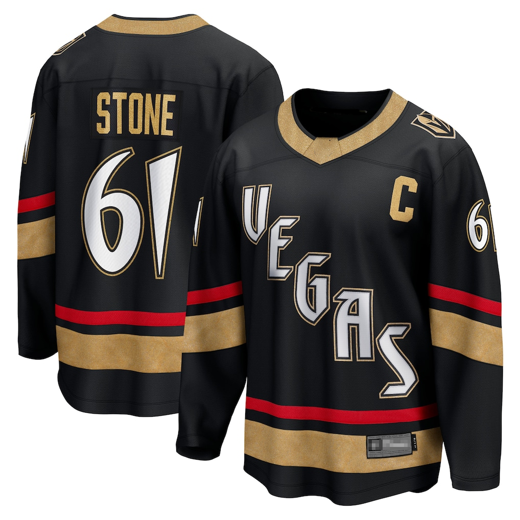 Tuec V.Golden Knights #61 Mark Stone Black Special Edition 2.0 Breakaway Player Jerseys