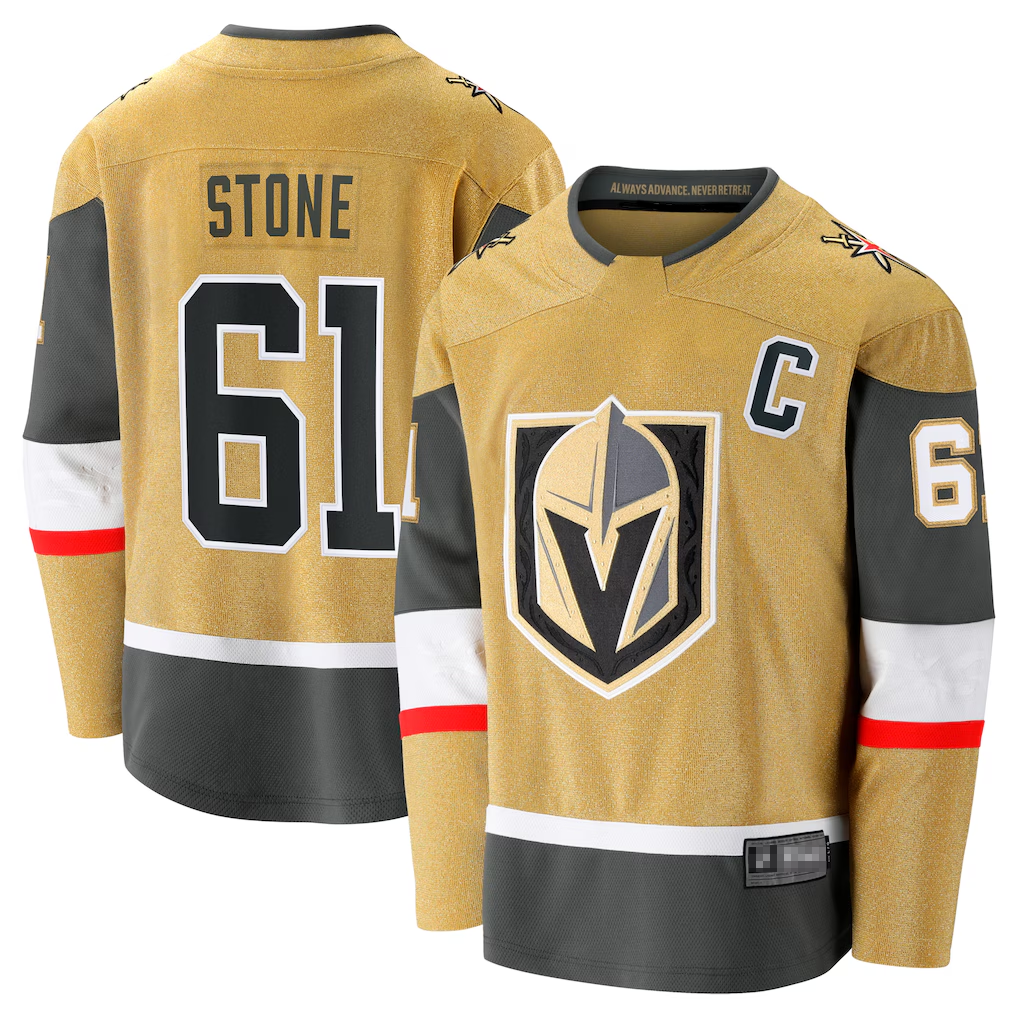 Tuec V.Golden Knights #61 Mark Stone Gold Home Breakaway Jerseys