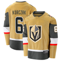 Tuec V.Golden Knights #6 Kaedan Korczak Gold Home Breakaway Jerseys