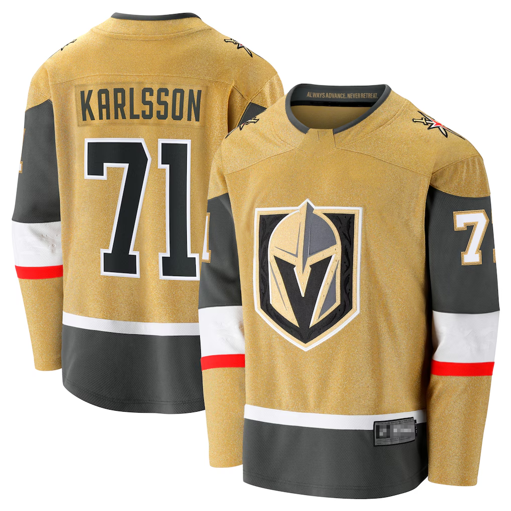 Tuec V.Golden Knights #71 William Karlsson Gold Home Breakaway Jerseys