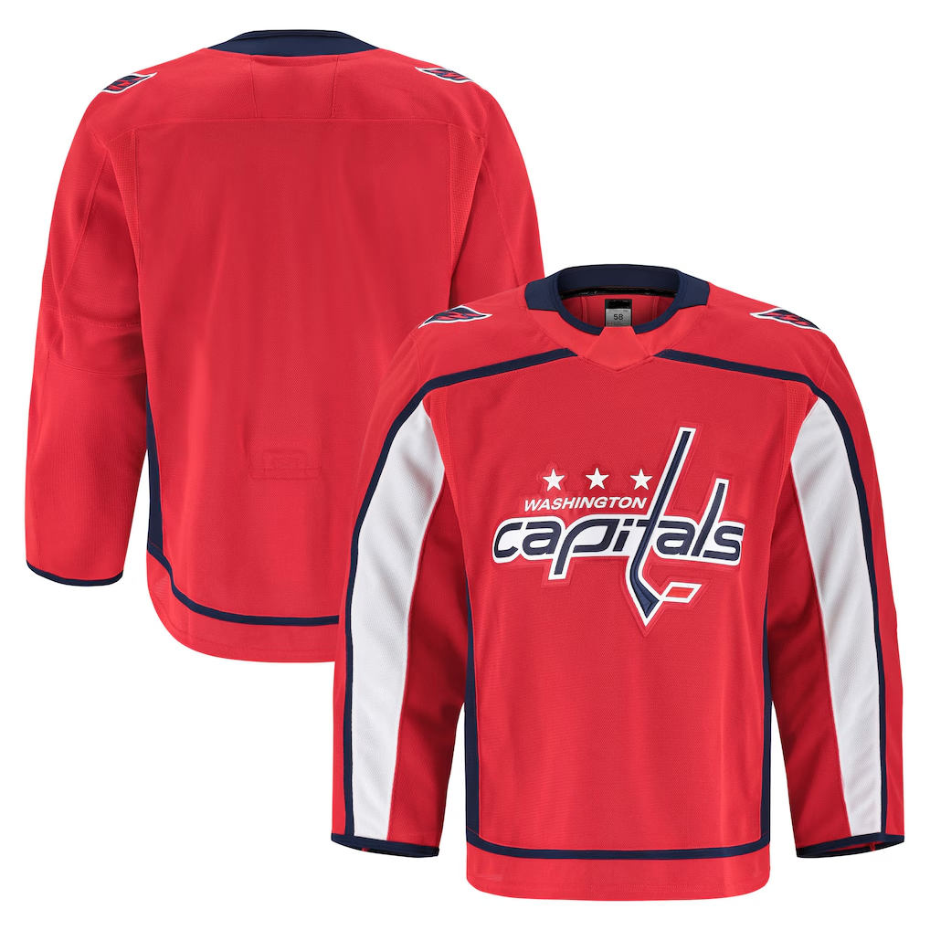 Tuec W.Capitals Red Home Authentic Pro Jerseys