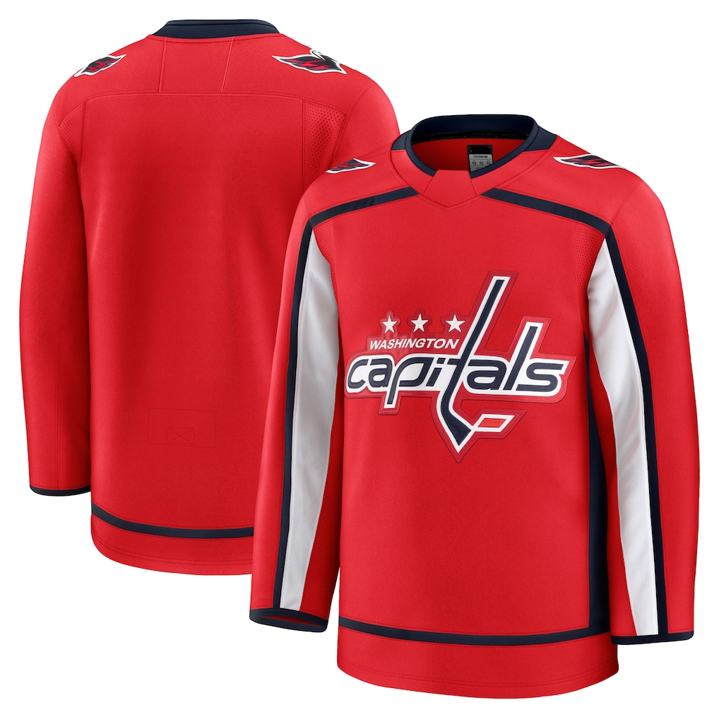 Tuec W.Capitals Red Home Premium Jerseys