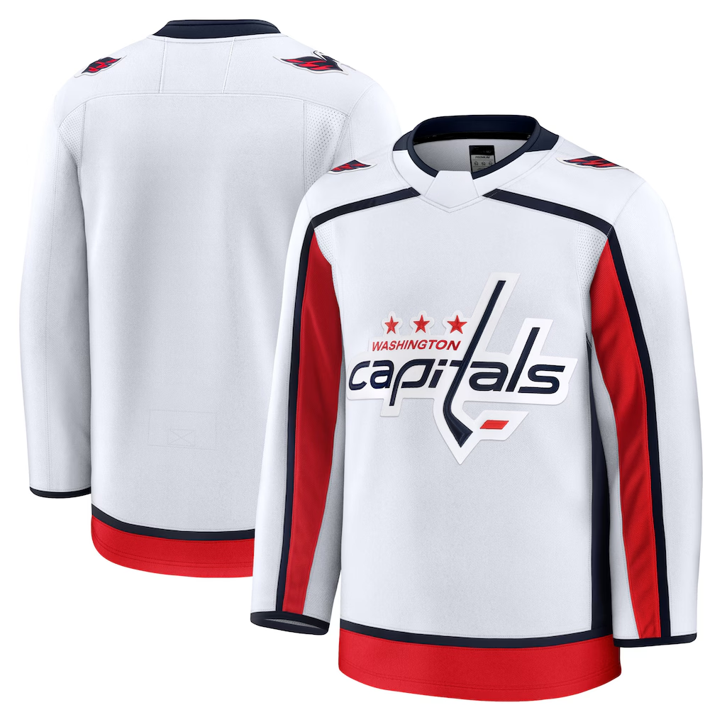 Tuec W.Capitals White Away Premium Jerseys