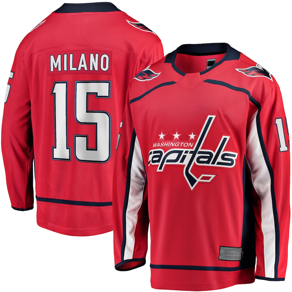 Tuec W.Capitals #15 Sonny Milano Red Home Breakaway Jerseys