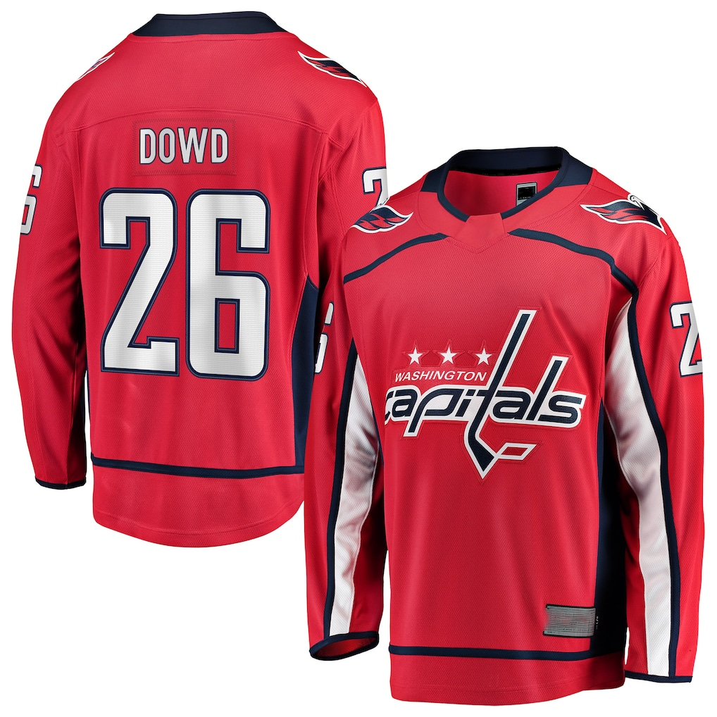 Tuec W.Capitals #26 Nic Dowd Red Home Breakaway Player Jerseys