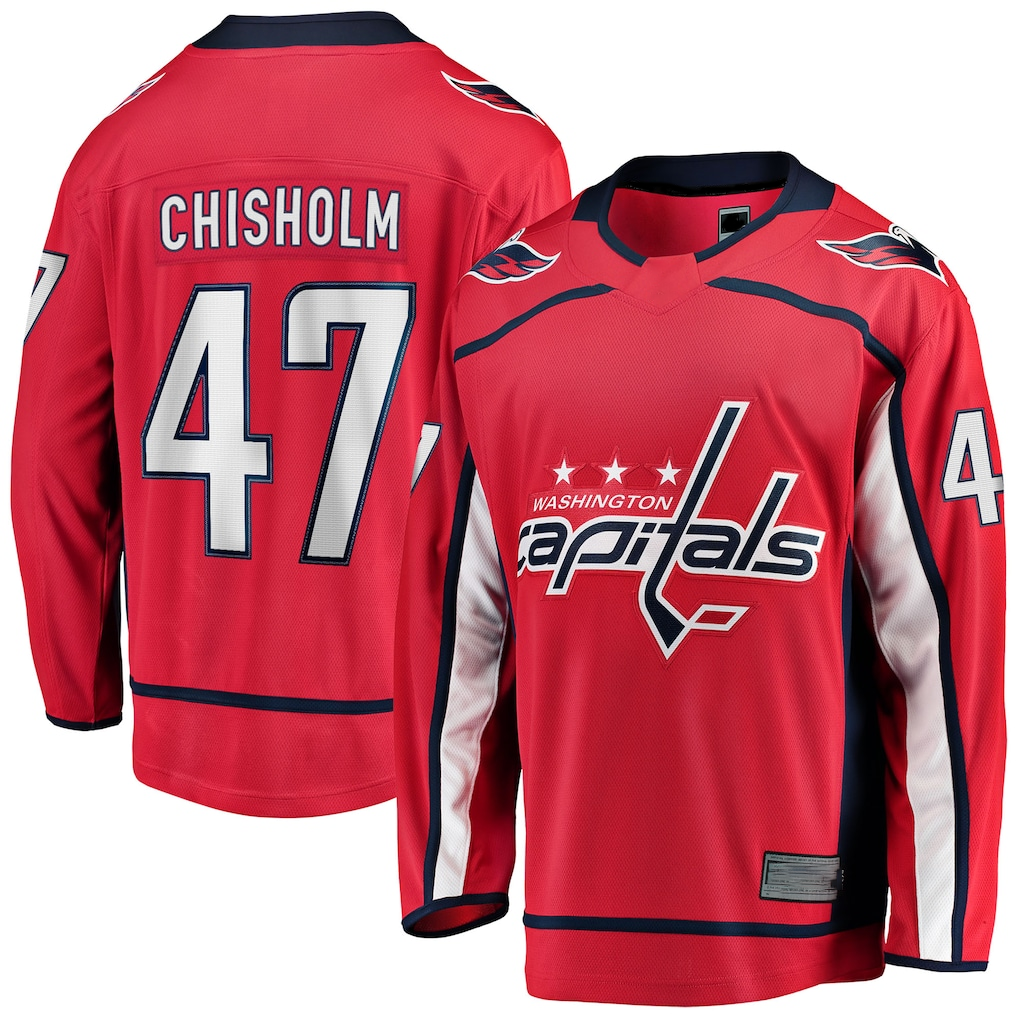 Tuec W.Capitals #47 Declan Chisholm Red Home Breakaway Jerseys