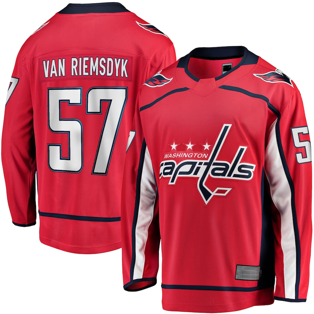Tuec W.Capitals #57 Trevor van Riemsdyk Red Home Breakaway Jerseys
