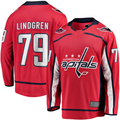 Tuec W.Capitals #79 Charlie Lindgren Red Home Breakaway Player Jerseys