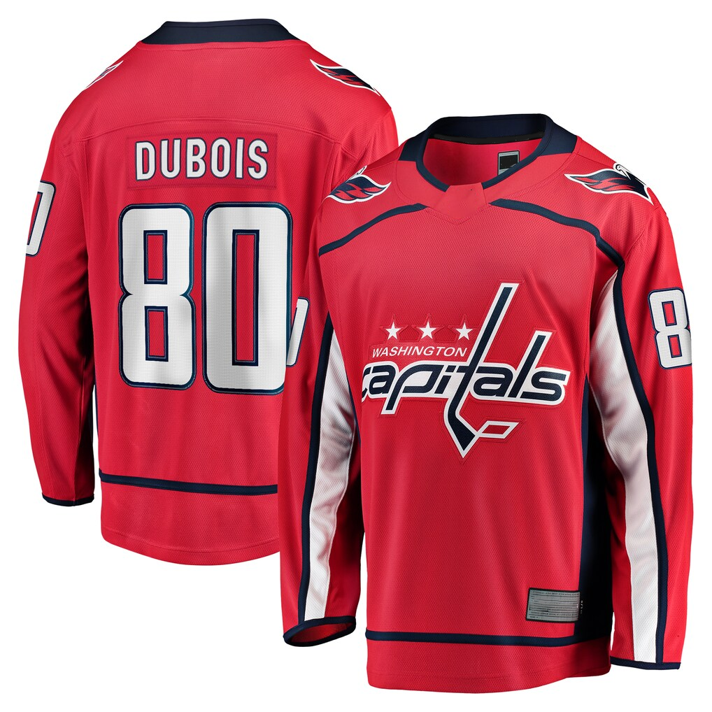 Tuec W.Capitals #80 Pierre-Luc Dubois Red Home Premier Breakaway Player Jerseys