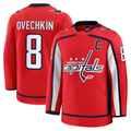 Tuec W.Capitals #8 Alexander Ovechkin Red Home Premium Jerseys