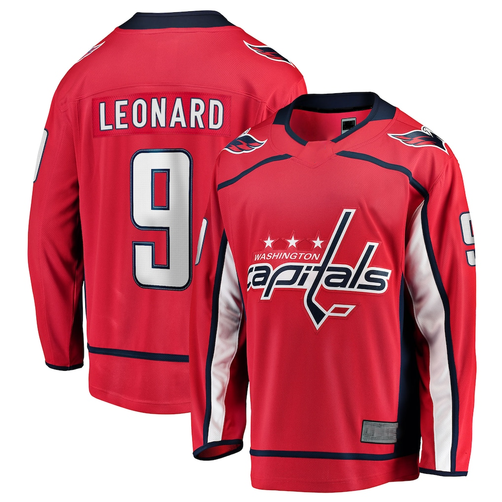 Tuec W.Capitals #9 Ryan Leonard Red Home Breakaway Jerseys
