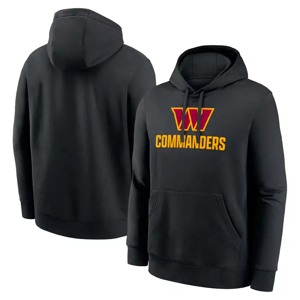 Tuec W.Commanders Black Pullover Hoodies Home Game Blank Player Stitched Jerseys