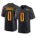 Tuec W.Commanders #0 Mike Sainristil Player Black Home Game Stitched Jerseys