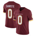 Tuec W.Commanders #0 Mike Sainristil Player Burgundy Limited Team Color Vapor Untouchable Home Game Stitched Jerseys