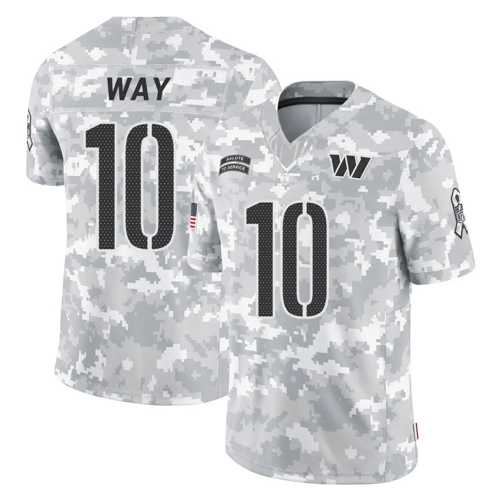 Tuec W.Commanders #10 Tress Way Player Arctic Camo Limited Salute To Service Home Game Stitched Jerseys