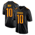 Tuec W.Commanders #10 Tress Way Player Black Carbon Fashion Home Game Stitched Jerseys