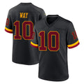 Tuec W.Commanders #10 Tress Way Player Black Limited Home Game Stitched Jerseys