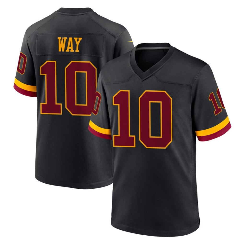 Tuec W.Commanders #10 Tress Way Player Black Limited Home Game Stitched Jerseys
