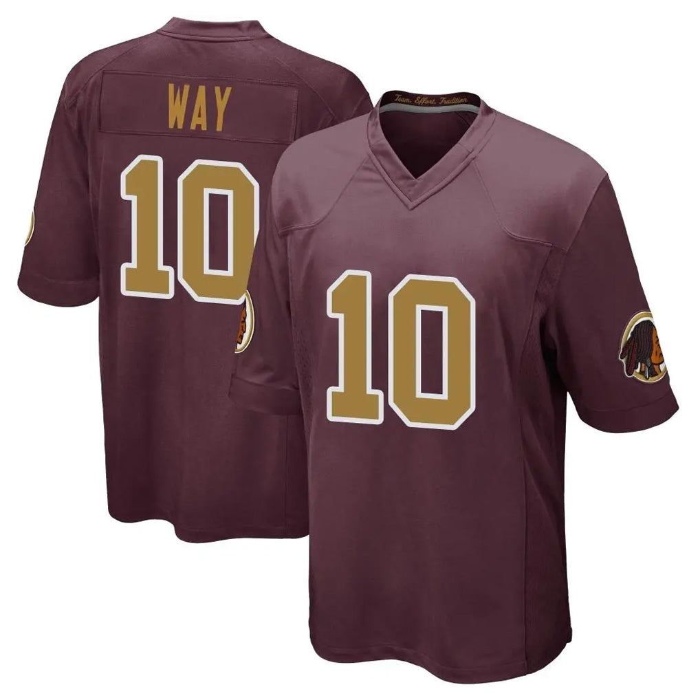 Tuec W.Commanders #10 Tress Way Player Burgundy Alternate Home Game Stitched Jerseys