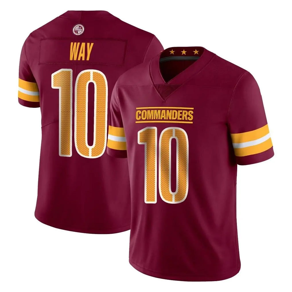 Tuec W.Commanders #10 Tress Way Player Burgundy Limited Vapor Home Game Stitched Jerseys