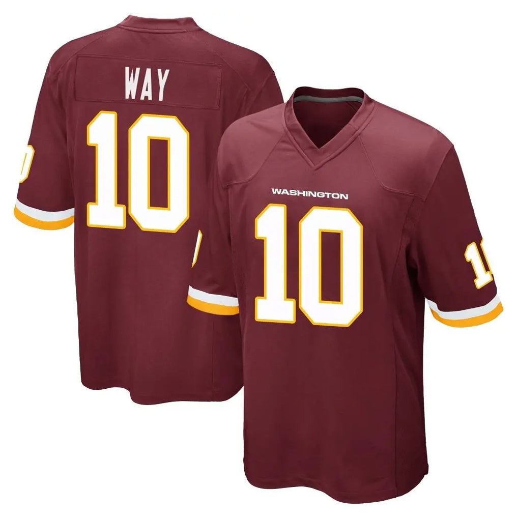 Tuec W.Commanders #10 Tress Way Player Burgundy Team Color Home Game Stitched Jerseys