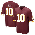 Tuec W.Commanders #10 Tress Way Player Burgundy Team Color Home Game Stitched Jerseys