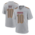 Tuec W.Commanders #10 Tress Way Player Gray Atmosphere Fashion Home Game Stitched Jerseys