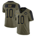 Tuec W.Commanders #10 Tress Way Player Olive Salute To Service Limited Game Stitched Jerseys