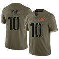 Tuec W.Commanders #10 Tress Way Player Olive Salute To Service Limited Home Game Stitched Jerseys
