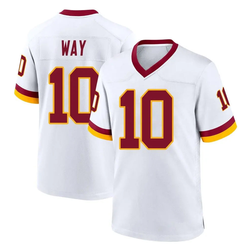 Tuec W.Commanders #10 Tress Way Player White Home Game Stitched Jerseys